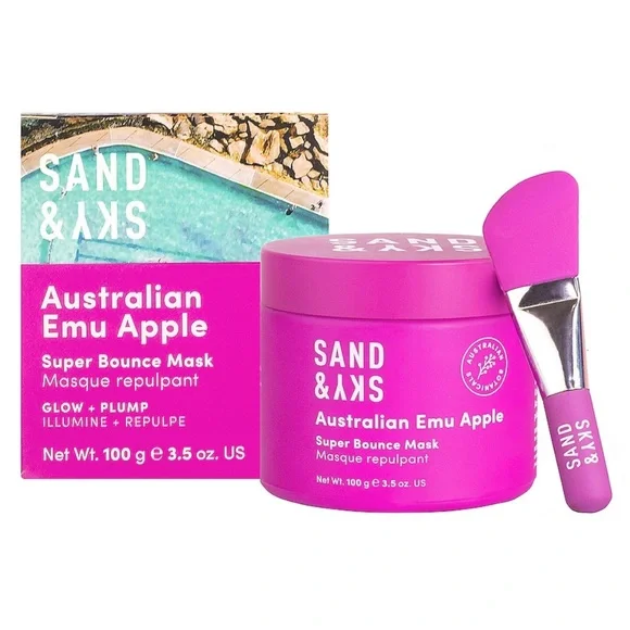 💗SAND & SKY Australian Emu Mask & GENERATION SKIN Brightening Plum Eye Patch